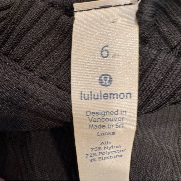Lululemon Rest Less Hoodie Pullover Long Sleeve Sz 6 Black Textured Swiftly NWOT - Picture 6 of 14
